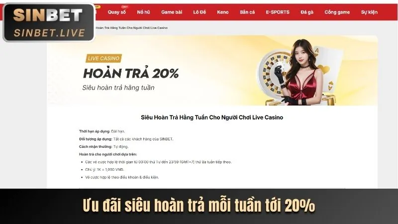 Thưởng nạp lại jj888
